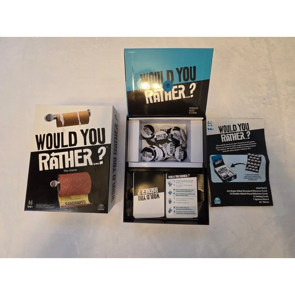 Spin Master Games Would You Rather...? Party Game 3-6 Players 2022